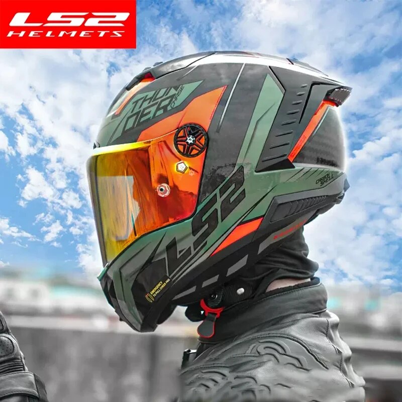 LS2-THUNDER-Full-Face-Motorcycle-Helmet-ls2-FF805-carbon-fiber-helmets-cascos-para-moto-capacete-de.jpg LS2 THUNDER Full Face Motorcycle Helmet ls2 FF805 carbon fiber helmets cascos para moto capacete de motocicleta - Image 1