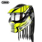 Motorcycle Helmet Full Face Predator Single Len Dual Visor Casco Capacete Moto Predator Helmets Motorbike - Image 4