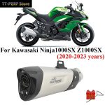 Slip On For Kawasaki Ninja1000SX Z1000SX 2020 - 2023 Full System Motorcycle Escape Moto Exhaust modify Muffler Middle Link Pipe